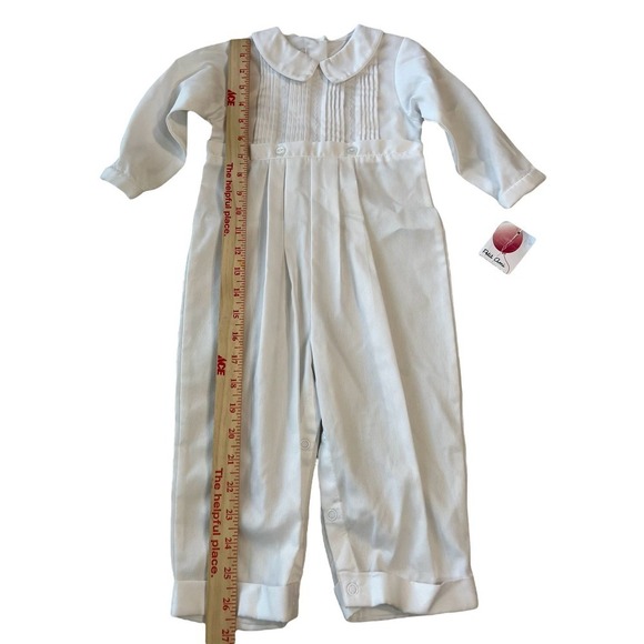 Petit Ami Baby Size 24 Months Christening Pintuck Coverall - Picture 4 of 9